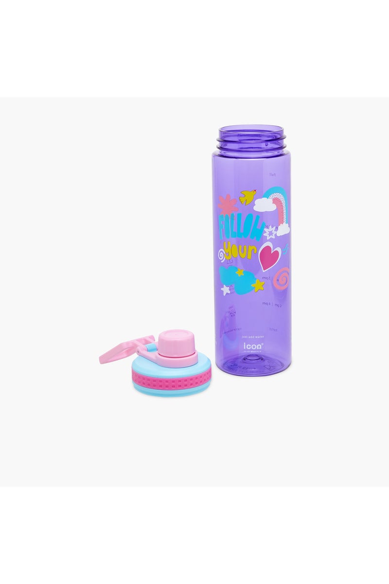 ICON Graphic Print Water Bottle - 700 ml - Image 2